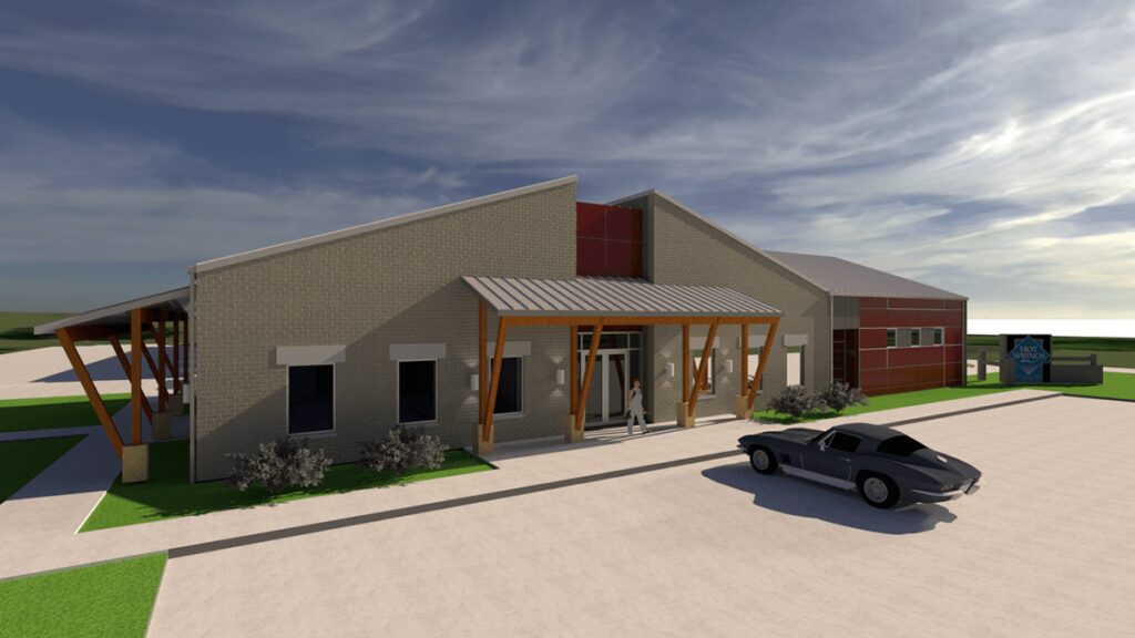 Second view of Rendering of Ouachita water barn